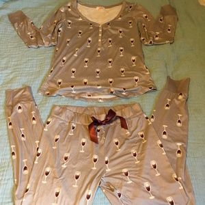 Wine pajamas